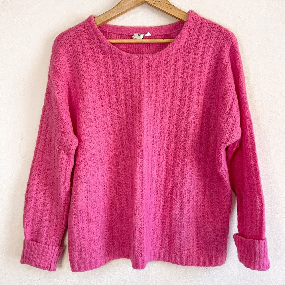 Gap Barbie Pink Crewneck Sweater Size LP‎
